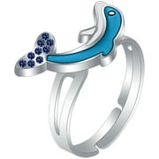 Dolphin Ring Color Changing Ring Mood Ring Adjustable Finger Ring Sensitive Emotion Ring